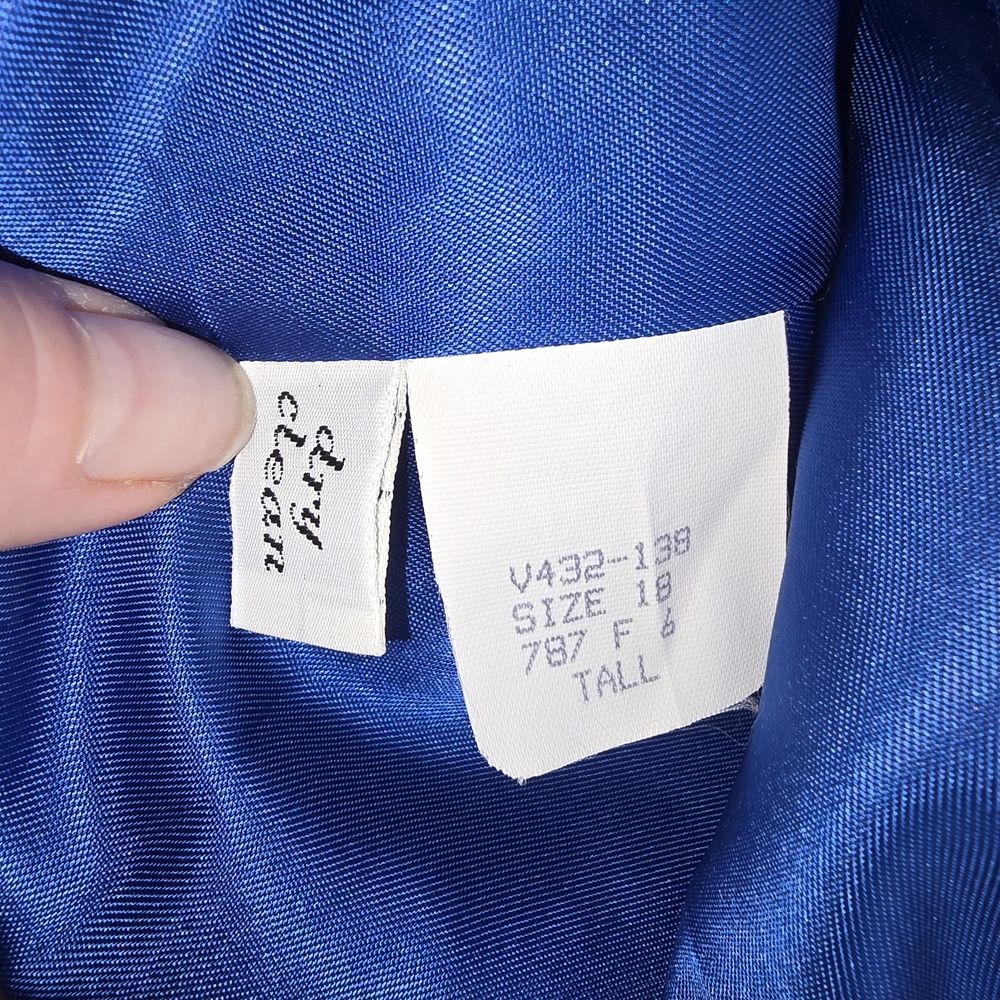 Pendleton Vintage Royal Blue Single-Button Blazer… - image 4